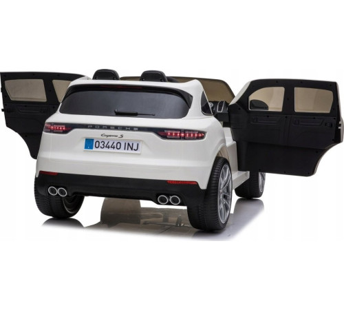 Дитяча акумуляторна машинка Porsche Cayenne S Біла Дитяча акумуляторна машинка Porsche Cayenne S Біла