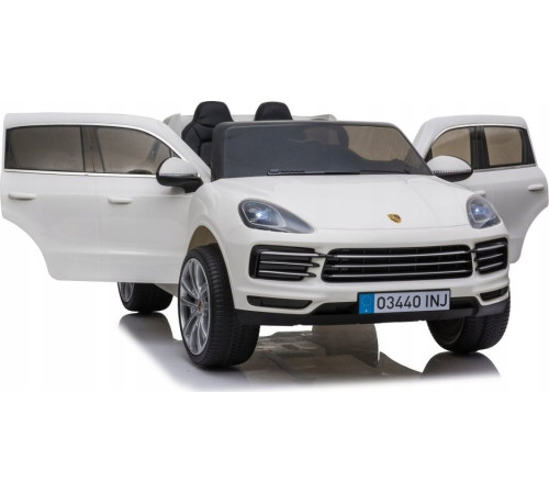 Дитяча акумуляторна машинка Porsche Cayenne S Біла Дитяча акумуляторна машинка Porsche Cayenne S Біла