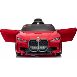 Дитяча акумуляторна машинка BMW i4 для дітей Червона