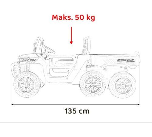 Дитяча акумуляторна машинка фермерська Speed 900 Червона