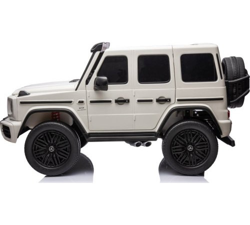 Дитяча акумуляторна машинка Mercedes Benz G63 AMG XXL Біла Дитяча акумуляторна машинка Mercedes Benz G63 AMG XXL Біла