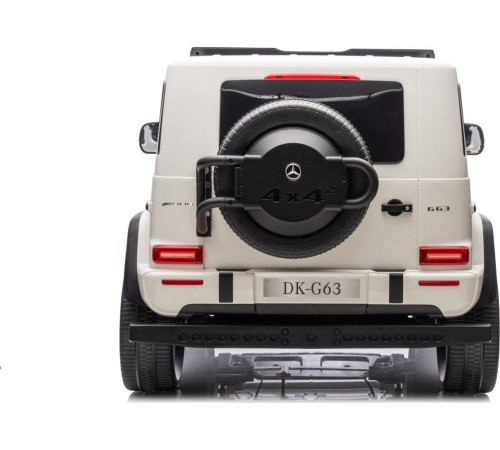 Дитяча акумуляторна машинка Mercedes Benz G63 AMG XXL Біла Дитяча акумуляторна машинка Mercedes Benz G63 AMG XXL Біла