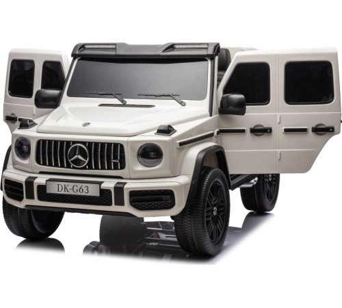 Дитяча акумуляторна машинка Mercedes Benz G63 AMG XXL Біла Дитяча акумуляторна машинка Mercedes Benz G63 AMG XXL Біла