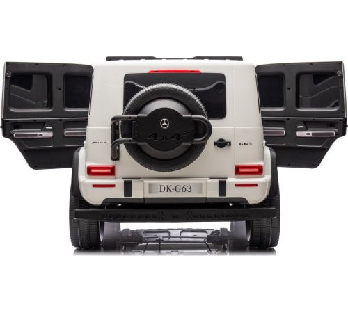 Дитяча акумуляторна машинка Mercedes Benz G63 AMG XXL Біла Дитяча акумуляторна машинка Mercedes Benz G63 AMG XXL Біла