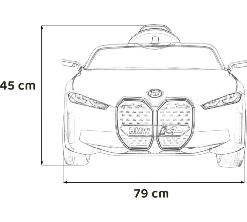 Дитяча акумуляторна машинка BMW i4 Синя Дитяча акумуляторна машинка BMW i4 Синя