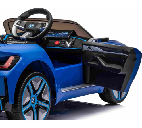 Дитяча акумуляторна машинка BMW i4 Синя Дитяча акумуляторна машинка BMW i4 Синя