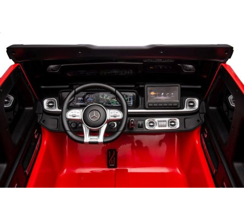 Дитяча акумуляторна машинка Mercedes Benz G63 AMG XXL Червона