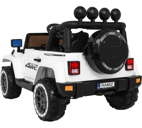 Дитячий акумуляторний позашляховик Білий
