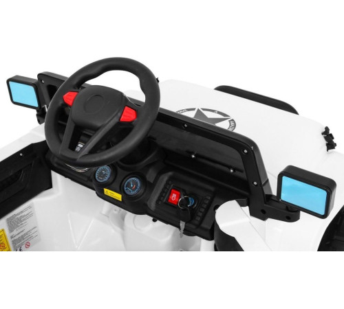 Дитячий акумуляторний позашляховик Білий