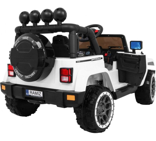 Дитячий акумуляторний позашляховик Білий