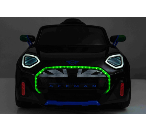 Дитяча акумуляторна машинка Mini Concept Aceman Чорна Дитяча акумуляторна машинка Mini Concept Aceman Чорна