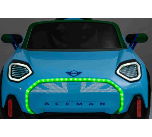 Дитяча акумуляторна машинка Mini Concept Aceman Блакитна Дитяча акумуляторна машинка Mini Concept Aceman Блакитна
