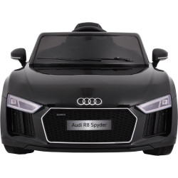 Дитяча акумуляторна машинка  Audi R8 Spyder чорна