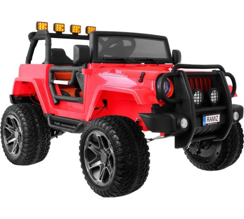 Дитячий акумуляторний позашляховик Jeep Monster 4x4 Червоний