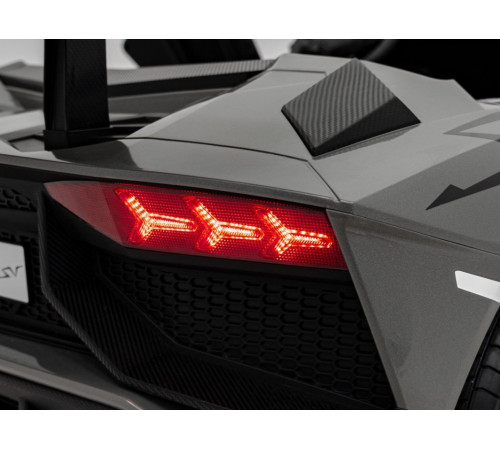 Дитяча акумуляторна машинка Lamborghini Aventador SV Сіра Дитяча акумуляторна машинка Lamborghini Aventador SV Сіра