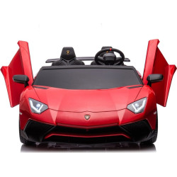 Дитяча акумуляторна машинка Lamborghini Aventador SV Червона