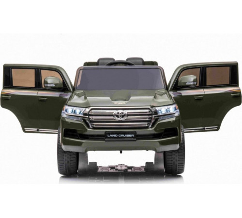 Дитяча акумуляторна машинка Toyota Land Cruiser Зелена