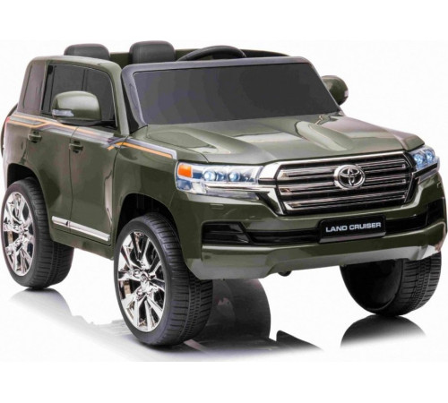 Дитяча акумуляторна машинка Toyota Land Cruiser Зелена