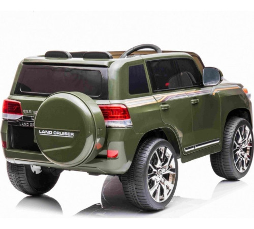Дитяча акумуляторна машинка Toyota Land Cruiser Зелена