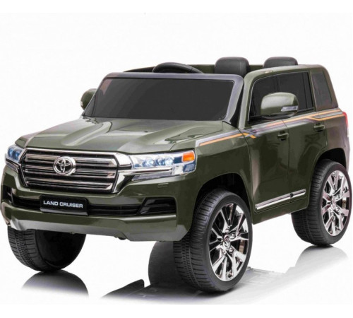 Дитяча акумуляторна машинка Toyota Land Cruiser Зелена
