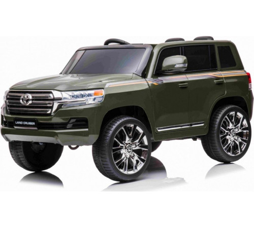 Дитяча акумуляторна машинка Toyota Land Cruiser Зелена