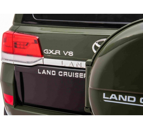 Дитяча акумуляторна машинка Toyota Land Cruiser Зелена
