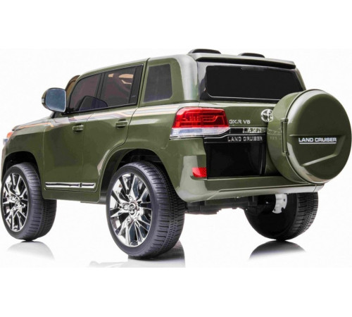 Дитяча акумуляторна машинка Toyota Land Cruiser Зелена
