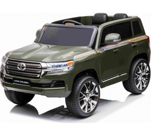 Дитяча акумуляторна машинка Toyota Land Cruiser Зелена