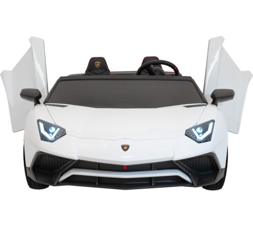 Дитяча акумуляторна машинка Lamborghini Aventador SV Біла Дитяча акумуляторна машинка Lamborghini Aventador SV Біла