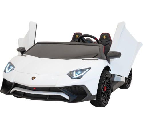 Дитяча акумуляторна машинка Lamborghini Aventador SV Біла Дитяча акумуляторна машинка Lamborghini Aventador SV Біла