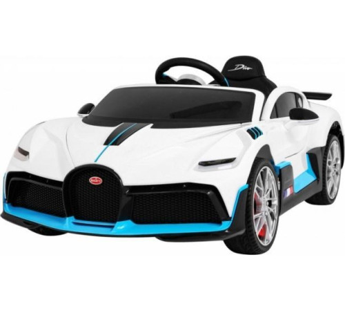 Дитяча акумуляторна машинка Bugatti Divo Біла Дитяча акумуляторна машинка Bugatti Divo Біла
