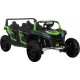 Дитяча акумуляторна машинка Баггі ATV RACING UTV2000 з літій-іонним акумулятором, зелена