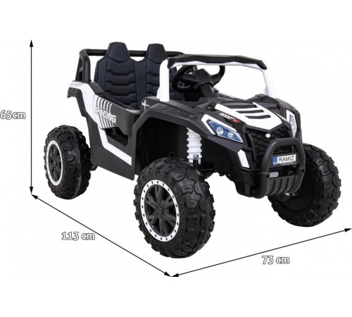 Дитяча акумуляторна машинка Баггі UTV 2000M Racing Battery Car, біла