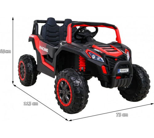 Дитяча акумуляторна машинка Баггі UTV 2000M Racing Battery Car, червона Дитяча акумуляторна машинка Баггі UTV 2000M Racing Battery Car, червона