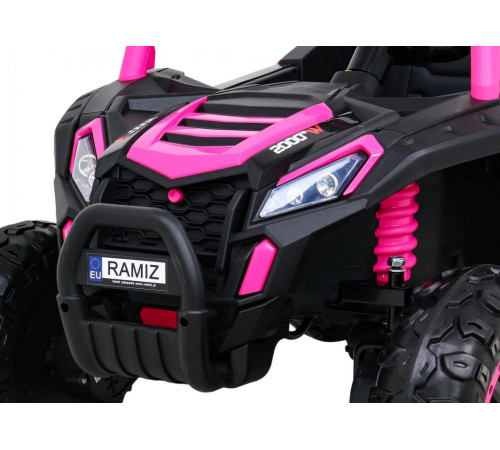 Дитяча акумуляторна машинка Баггі UTV 2000M Racing Battery Car, рожева