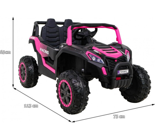 Дитяча акумуляторна машинка Баггі UTV 2000M Racing Battery Car, рожева