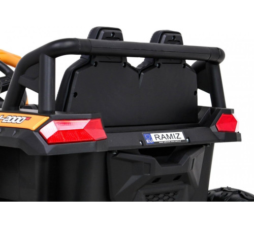Дитяча акумуляторна машинка Баггі UTV 2000M Racing Battery Car, помаранчева Дитяча акумуляторна машинка Баггі UTV 2000M Racing Battery Car, помаранчева