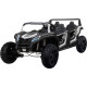 Дитяча акумуляторна машинка Баггі ATV RACING UTV2000 з літій-іонним акумулятором, біла
