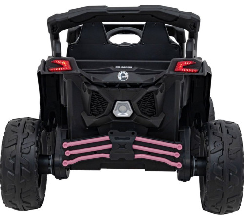 Дитячий акумуляторний квадроцикл CAN-AM Maverick рожевий
