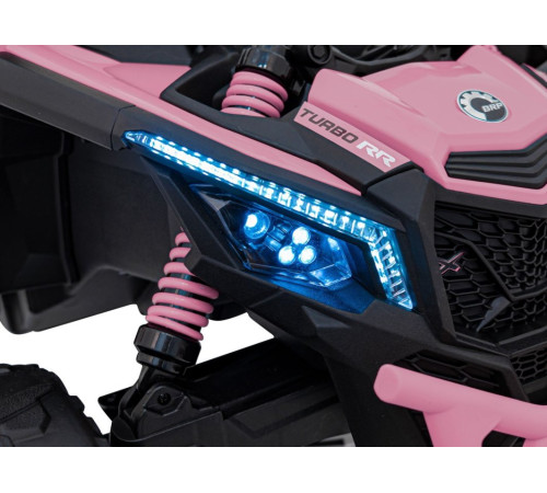 Дитячий акумуляторний квадроцикл CAN-AM Maverick рожевий