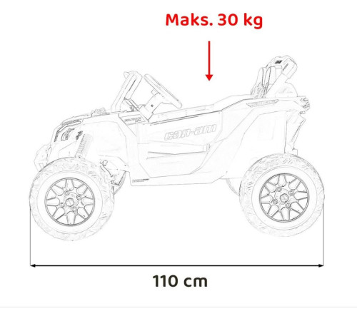 Дитячий акумуляторний квадроцикл CAN-AM Maverick Зелений Дитячий акумуляторний квадроцикл CAN-AM Maverick Зелений