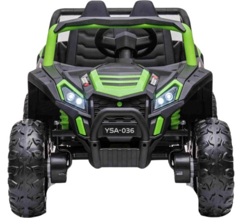 Дитяча акумуляторна машинка Баггі UTV 2000M Racing, зелена Дитяча акумуляторна машинка Баггі UTV 2000M Racing, зелена