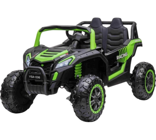 Дитяча акумуляторна машинка Баггі UTV 2000M Racing, зелена Дитяча акумуляторна машинка Баггі UTV 2000M Racing, зелена