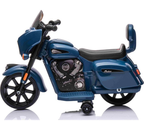 Дитячий акумуляторний мотоцикл Chopper INDIAN Синій Дитячий акумуляторний мотоцикл Chopper INDIAN Синій