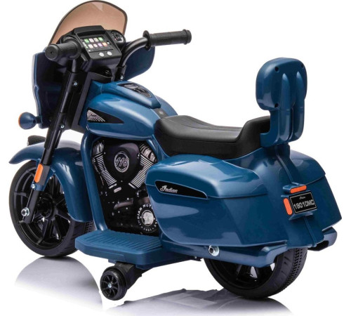 Дитячий акумуляторний мотоцикл Chopper INDIAN Синій Дитячий акумуляторний мотоцикл Chopper INDIAN Синій