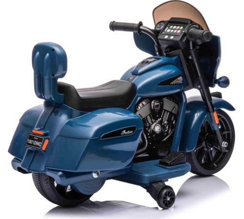 Дитячий акумуляторний мотоцикл Chopper INDIAN Синій Дитячий акумуляторний мотоцикл Chopper INDIAN Синій