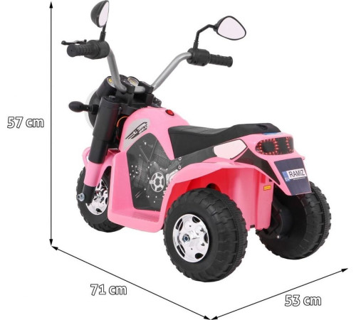 Дитячий акумуляторний мотоцикл RAMIZ MiniBike рожевий Дитячий акумуляторний мотоцикл RAMIZ MiniBike рожевий
