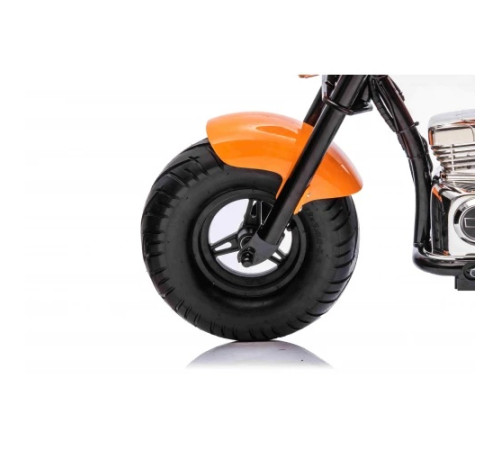 Дитячий акумуляторний мотоцикл Chopper Warrior Помаранчевий