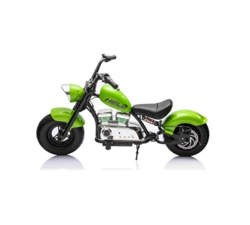 Дитячий акумуляторний мотоцикл Chopper Warrior Зелений Дитячий акумуляторний мотоцикл Chopper Warrior Зелений