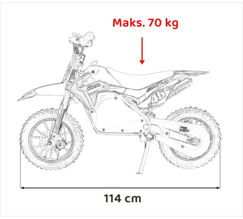 Дитячий акумуляторний мотоцикл RENEGADE 50R Червоний